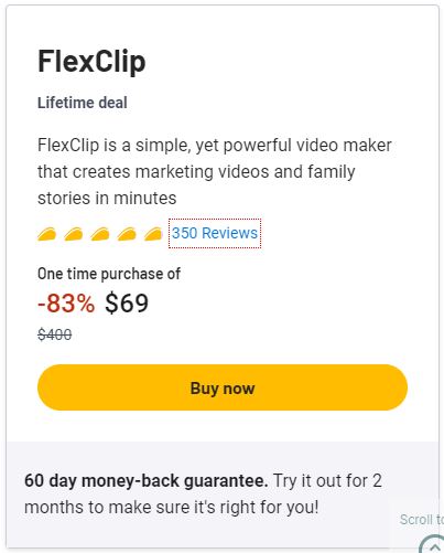flexclip lifetime deal price